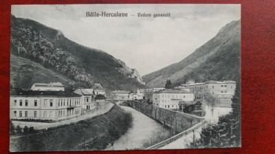 Baile Herculane 1928 Vedere generala C.P. circ. foto