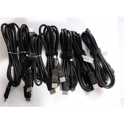 Lot 10 bucati - Cablu video Displayport, brand Detech, 1,8m foto