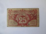 Franta 25 Centimes 1914-1917 Nancy,bancnota din imagini