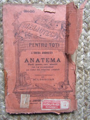 Leonida Andreiev - Anatema foto