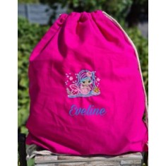 Saculet gradinita personalizat Mica Sirena