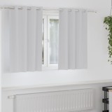 Cumpara ieftin Perdele cu perdele 2 pcs Gri deschis 140 x 140 cm Poliester