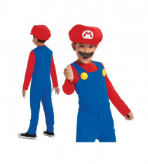 Costum carnaval Super Mario pentru copii, marimea M (7 / 8 ani) foto