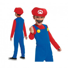 Costum carnaval Super Mario pentru copii, marimea M (7 / 8 ani)