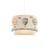 Lustră de tavan pentru copii Balon &icirc;n nuanță crem D30x20cm