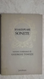 William Shakespeare - Sonete (versiune romaneasca de Gheorghe Tomozei), 1978, Junimea