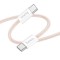 Hoco (X104) Cablu Date si Incarcare, USB-C, PD60W, QC3.0, Brodat, 2m, Roz