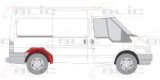 Aparatoare noroi / carenaj roata spate FORD TRANSIT caroserie (FA) (2000 - 2006) BLIC 6504-03-2509592P