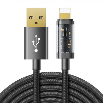 Cablu USB Joyroom - Lightning Pentru Incarcare / Transmitere Date 2,4A 20W 2m Negru (S-UL012A20) S-UL012A20-BLACK foto