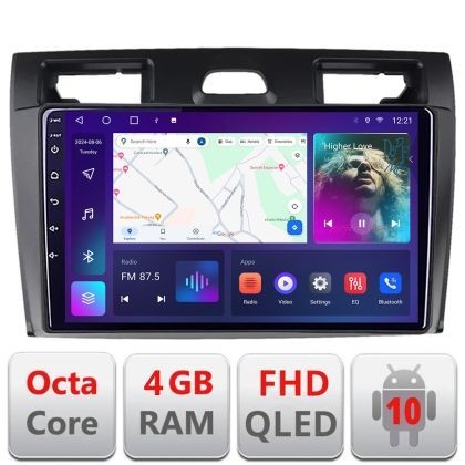 Navigatie Ford Fiesta MK5 2002-2008 Android radio gps internet quad core 4+64 carplay android auto KIT-fiesta-mk5+EDT-E309v3 CarStore Technology