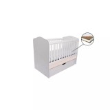 Cumpara ieftin Patut Eurogloria Como Balansoar - Alb cu Bej + Saltea Cocos 10 cm