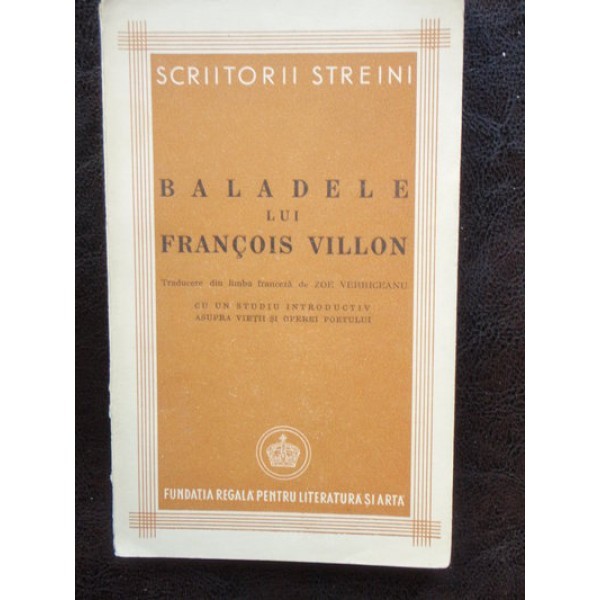 BALADELE LUI FRANCOIS VILLON