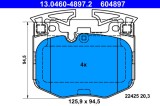 ATE 13.0460-4897.2 set placute frana,frana disc