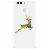 Husa silicon pentru Huawei P9 Plus, Colorful Reindeer Jump Illustration