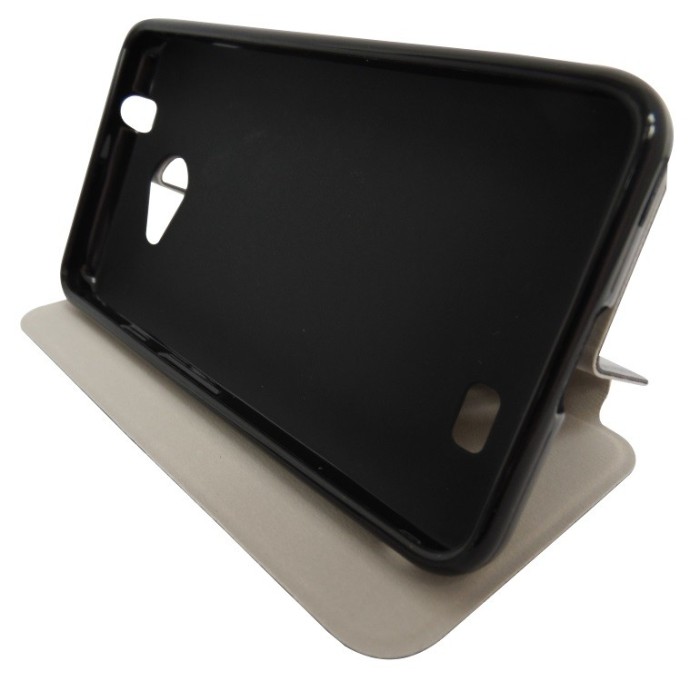 Husa tip carte cu stand neagra (cadru silicon) pentru Allview A4 You