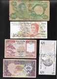 Set 5 bancnote de prin lume adunate (cele din imagini) #94