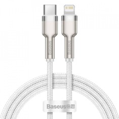 Cablu Baseus Type-C la Lightning 1m alb foto