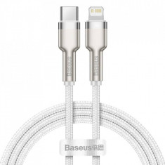 Cablu Baseus Type-C la Lightning 1m alb