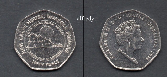 GIBRALTAR 2018 50 Pence