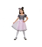 Costum carnaval Minnie Mouse roz pentru copii, 7-9 ani ( 120/130 cm)