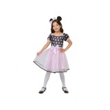 Costum carnaval Minnie Mouse roz pentru copii, 7-9 ani ( 120/130 cm)