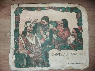Cantecile vinului- Vasile Militaru 1943 Cu autograf foto
