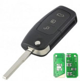 Cheie Topautochei&reg; pentru Ford Fusion Focus Mondeo Fiesta Galaxy 315/433 Mhz lamela dreapta