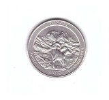 Moneda SUA 25 centi/quarter dollar 2012 D Alaska Denali, stare foarte buna, curata
