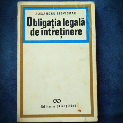 OBLIGATIA LEGALA DE INTRETINERE - ALEXANDRU LESVIODAX foto