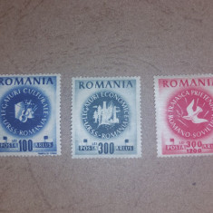 TIMBRE ROMANIA MNH -LOT DE 3 SERII 1945+1946/LP 171+197+202