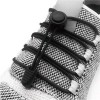 Șireturi Elastice Pantofi Fără Legare, Negre, 110cm, Sintetice, Nylon
