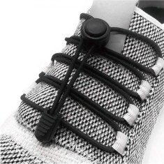 șireturi Pantofi, Fără Brand, Elastice, Fără Legare, Negru, 110 cm