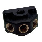 Distribuitor aer comprimat perete, 4 ieșiri, 1/2"