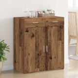 VidaXL Dulap de depozitare cu sertar Lemn vechi 80 x 42.5 x 93.5 cm