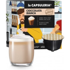Ciocolata Calda Alba, 16 capsule compatibile Dolce Gusto, La Capsuleria