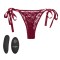 Bikini cu Vibrator Remote Control 12 Moduri Vibratii Silicon USB Rosu OS