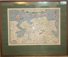 Harta veche - Frisia Orientalis (Frislanda de Est), Abraham Ortelius (anul 1579)