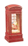 Decoratiune Craciun cu apa polirasina multicolora cu leduri 8,8x8,8x21h