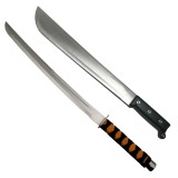 Cumpara ieftin Set IdeallStore Sabie Vanatoare Ninja Path + Maceta Pirates Blade, Otel Inoxidabil Multicolor, Teaca Piele, Drumetie