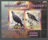 Rwanda 2009 Birds, perf.sheetlet, used T.041, Stampilat