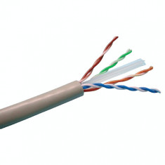Cablu UTP CAT6E, Cupru 100%, Certificat CE si test Fluke, rola 305 metri foto