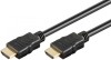 Cablu v2.0 HDMI - HDMI 10m HIGH SPEED 4K Ultra HD 60Hz ARC cu Ethernet 10.2Gbit/s negru 61163 Goobay