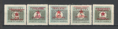 Iugoslavia.1945 Marci postale CROATIA Porto-Supr. SI.689 foto