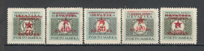 Iugoslavia.1945 Marci postale CROATIA Porto-Supr. SI.689