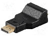 Cablu {{Tip cablu de conectare}}, DisplayPort mufa, D-Sub 15pin HD soclu, {{Lungime cablu}}, {{Culoare izola&amp;#355;ie}}, Goobay - 63489