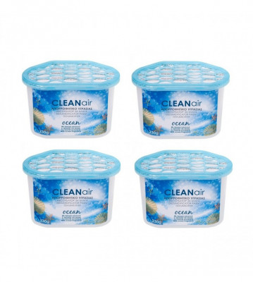 Set 4 dezumidificatoare pasive de absorbtie a umezelii cu aroma oceanica foto