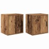 vidaXL Dulapuri Garaj Perete Lemn Vechi, 2 buc, 40x30x41cm, Depozitare Scule, Maro