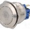 Intrerupator anti-vandalism, ON-(ON), &Oslash;25mm, ONPOW - GQ25-11D/G/12V/S