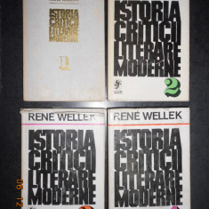 RENE WELLEK - ISTORIA CRITICII LITERARE MODERNE 4 volume 1974, editie cartonata