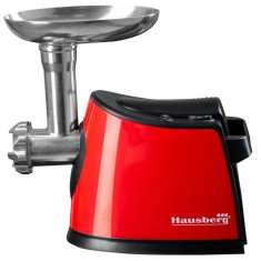 Masina de tocat carne Hausberg HB-3440RS, 1600 W, capacitate 1kg/min, functie inversa, Rosu foto